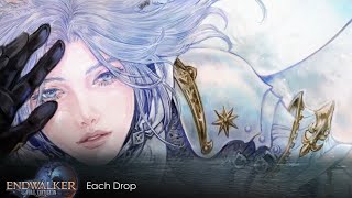 Each Drop  FFXIV Endwalker RainThunder 1hr [upl. by Neirol]