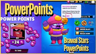 How to get power points fast in brawl stars l How to get power points fast in brawl stars 2024 [upl. by Atauqal831]