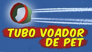 Tubo voador  míssil caseiro com garrafa PET [upl. by Ezarra]