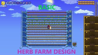 SIMPLE and EFFECTIVE herb farm terraria [upl. by Thun]