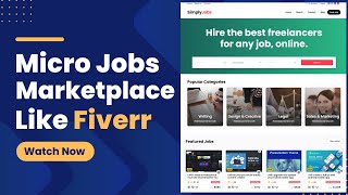 How to Make Freelancer amp Micro Job Marketplace Website Like Fiverr amp Freelancer  WordPress 2022 [upl. by Eddra617]