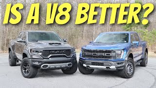 2023 RAM TRX vs Ford Raptor  What Truck Is Better For 85000 [upl. by Shelba]