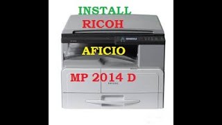 Cara install mesin fotocopy RICOH MP 2014 D [upl. by Anoli]