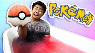 DIY HOW TO MAKE A GIANT POKEBALL BATHBOMB [upl. by Fortune]