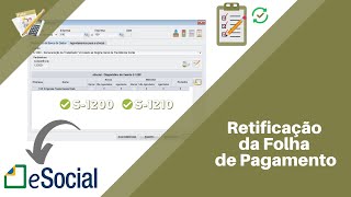 Dexion Folha  eSocial  Retificação da Folha de Pagamento [upl. by Etnohs]