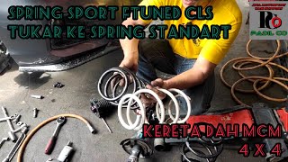 PART 1CARA TUKAR SPRING SPORT FTUNED CLS KE SPRING STANDART HONDA CITY GN2  HONDA CITY 2020  2021 [upl. by Nimaynib]