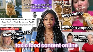 tik tok has a serious eating problem model skinny vs big back [upl. by Meehyr]