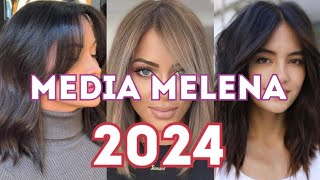 50 CORTES MEDIAS MELENAS 2024 👌✂️ ESTILOS media MELENA PARA mujeres [upl. by Forsyth]