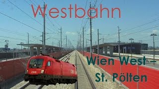 Führerstandsmitfahrt RAILJET  Westbahn Wien  St Pölten mit 230kmh  High Speed Train Cab Ride [upl. by Alodie15]