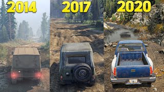 Spintires Multiplayer  Splitscreen Gameplay Transporting Wood [upl. by Aenel]