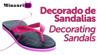 🏖️Cómo decorar 𝗖𝗛𝗔𝗡𝗖𝗟𝗔𝗦 o 𝗦𝗔𝗡𝗗𝗔𝗟𝗜𝗔𝗦 ＨＡＶＡＩＡＮＡＳ Sandals Flip  Flop fácilmente como hobby o negocio [upl. by Yllim600]