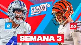 NFL POWER RANKINGS de Semana 3  Locos por la NFL 2023 [upl. by Nigam]