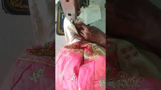 Hand joining in readymade dressshortssewing handsleevesreadymade [upl. by Atirb76]