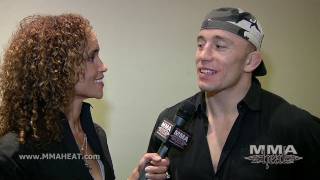 GSP on UFC 137 Knee Injury Fighting Nick Diaz  Montreal Strip Clubs [upl. by Llerret]