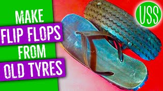 Making Flip Flops from Old Tyres [upl. by Faria]