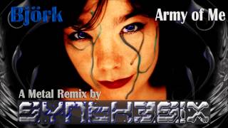 Bjork  Army of Me  By Cyan Synthesix Metal Remix [upl. by Ebba442]