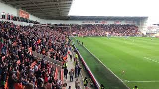 Exeter city fan’s silent as Blackpool score late winner Sept 2024 football leagueone [upl. by Flem260]