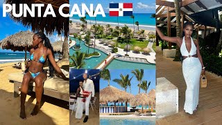 PUNTA CANA TRAVEL VLOG  Beautiful Resort Dinner on the Beach Parasailing  DOMINICAN REPUBLIC 🇩🇴 [upl. by Hawley111]