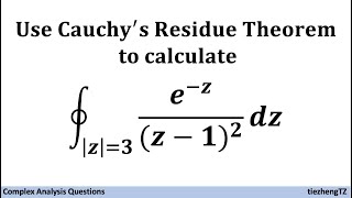 Complex Analysis Use Cauchy’s Residue Theorem to Compute the Integral ezz12 [upl. by Htebsil]