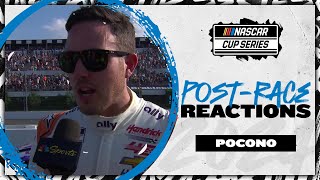 Alex Bowman ‘Hard to be satisfied’ after thirdplace finish  NASCAR [upl. by Adnalahs]