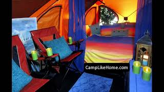 Interior of Gazelle T8 Tent  Glamping Ideas  Tent Decorating Ideas  Camping Checklist [upl. by Rosaline906]