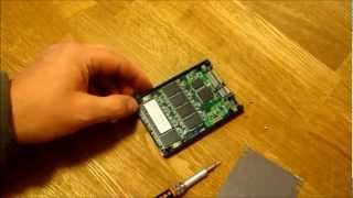 Taking apart a dead SSD hard drive  OCZ 60 gb model [upl. by Yengac]