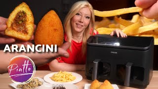 ARANCINI 🇮🇹 Crispy Fries 🍟 and More ☀️  Air Fryer Recipes with Cosori Dual Basket [upl. by Staford702]