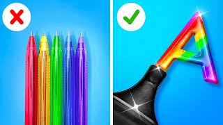 EASY SCHOOL HACKS  Simplify Your Life Clever DIY Tricks and Fun Crafts By 123 GO Like [upl. by Victor388]