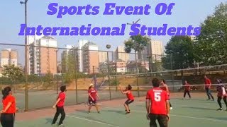 Sports Event Of International Students Ft Volleyball Matches [upl. by Ahsimit]