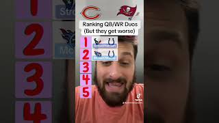 Ranking QBWR Duos  but they get worse as we go nfl nfltrivia [upl. by Llabmik]