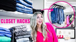 10 Super Easy Closet Organization Hacks Tricks That Actually Work [upl. by Ltsyrk]