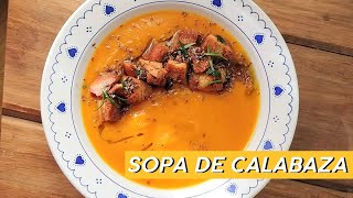 Crema de Calabaza 🎃 ¡RECETA CON CALABAZA [upl. by Adian866]