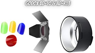 godox bd10 barndoor grid gels set amp ad r13 reflector for godox mount lights ad400 ad300 amp ml60 [upl. by Mancino]