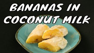 Chamorro Recipes  BANANAS in Coconut Milk  Guam Food [upl. by Aleron481]