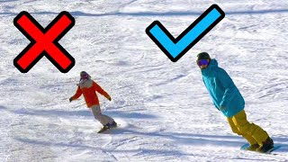 Fix the Most Common Snowboarding Mistake [upl. by Anastasio]