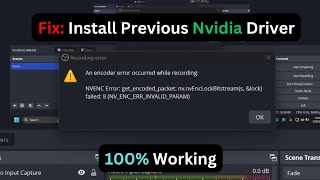 An encoder error occurred while recordingNVENC Error getencodedpacket nvnvEncLockBitstream [upl. by Holcman230]