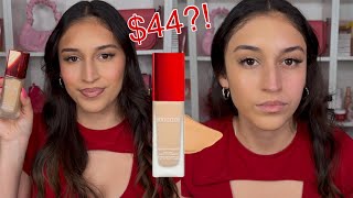 ONESIZE by Patrick Starrr Turn Up the Base Full Beat Waterproof Liquid Foundation ReviewampWear Test [upl. by Chafee868]