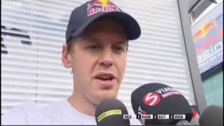 Vettel does not blame webber for crash [upl. by Yelsnit]