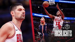 HIGHLIGHTS Chicago Bulls beat Wizards 12798 behind Ayo Dosunmu’s careerhigh 34 points [upl. by Atselec]