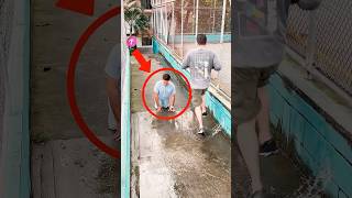 Heartwarming Moment Girl Helps Man Cross Puddle shorts [upl. by Ahmed14]