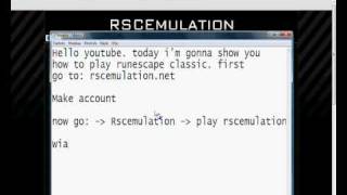 How to play runescape classic [upl. by Loeb332]