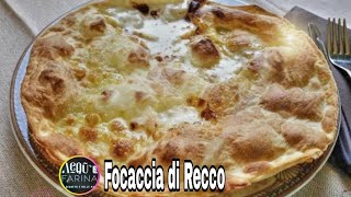 FOCACCIA DI RECCO RICETTA ORIGINALE [upl. by Ahsya]