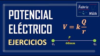 Potencial Eléctrico Ejercicios Resueltos [upl. by Anatlus]