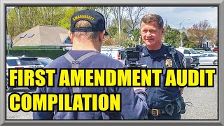 THE BEST OF AMAGANSETT PRESS  Six Month Anniversary Compilation  First Amendment Audit  Cop Watch [upl. by Eirol24]