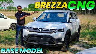 2024 Brezza CNG LXI Base Model Review 🔥✅ l Suzuki Brezza Cng Review l MRCars [upl. by Ardnikal]