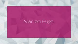 Marion Pugh  appearance [upl. by Marelda]