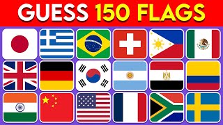 Guess The Country By The Flag Quiz 🚩  Can You Guess 150 Flags [upl. by Jaf]