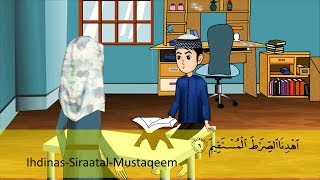 Abdul Bari learning surah Fatiha Urdu Islamic Cartoons for children [upl. by Heilner]