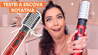 ALISEI MEU CABELO CACHEADO COM UMA ESCOVA ROTATIVA  JULIANA LOUISE [upl. by Esej194]