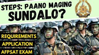 Steps PAANO MAGING SUNDALO AFPSAT Requirements Application Online Registration  Army  AFP [upl. by Trip]